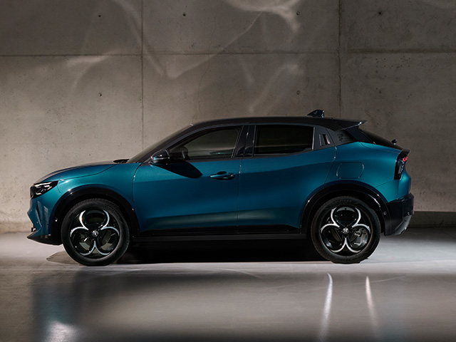 A sleek design of the side